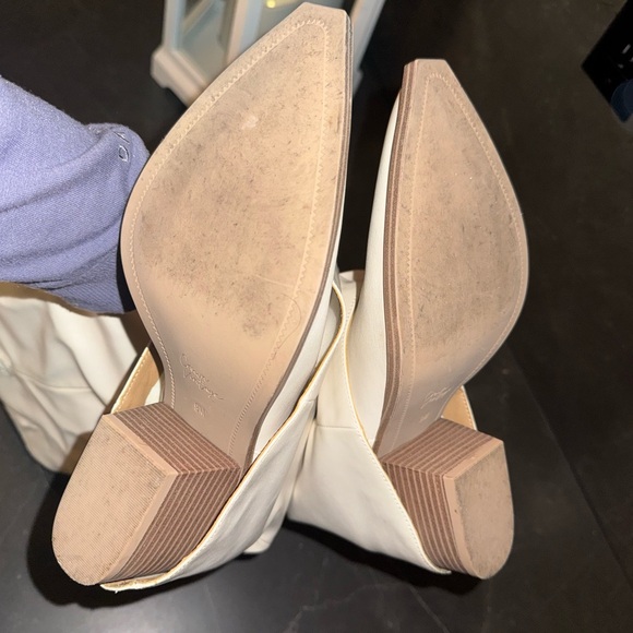 Crown Vintage White Heeled Boots - Picture 5 of 5